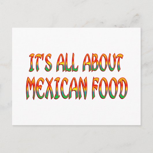 mexikanisches Essen Postkarte (Vorderseite)