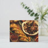 mexikanisches Essen Postkarte (Stehend Vorderseite)