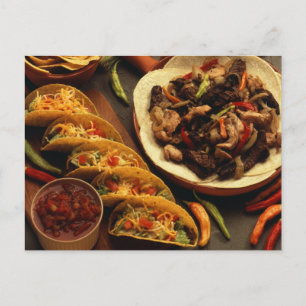 mexikanisches Essen Postkarte
