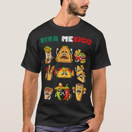 Mexikanisches Essen T-Shirt (Vorderseite)