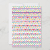 Mexikanisches farbiges Drehbuch Fiesta Kids' Gebur Einladung (Rückseite)