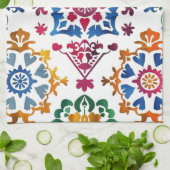 Mexikanisches farbiges Star Tile Geschirrtuch (Gefaltet)