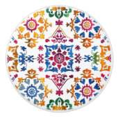 Mexikanisches farbiges Star Tile Keramikknauf (Vorderseite)
