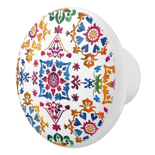 Mexikanisches farbiges Star Tile Keramikknauf (Rechts)