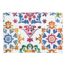 Mexikanisches farbiges Star Tile Kissenbezug