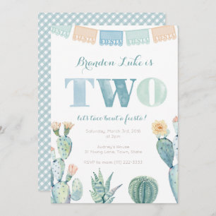 Mexikanisches Fest 2. Geburtstag Party lädt zum Ju Einladung