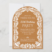 Mexikanisches Fest Geburtstagsparty Terracotta tal Einladung (Vorderseite)