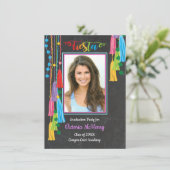 Mexikanisches Fiesta Abschluss Foto Einladung (Stehend Vorderseite)