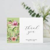 Mexikanisches Fiesta-Brautparty Dankeskarte (Stehend Vorderseite)