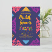 Mexikanisches Fiesta Brautparty Einladung (Stehend Vorderseite)