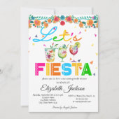 Mexikanisches Fiesta Brautparty Einladung (Vorderseite)