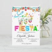 Mexikanisches Fiesta Brautparty Einladung (Stehend Vorderseite)