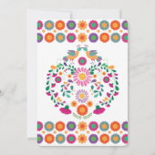 Mexikanisches Fiesta Floral Couples Brautparty Einladung (Rückseite)