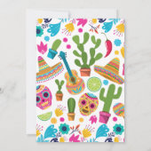 Mexikanisches Fiesta Floral Sombrero Probe Dinner Einladung (Rückseite)