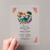 Mexikanisches Fiesta Folklorico Probe Dinner Acryleinladungen (Insitu (Handheld))