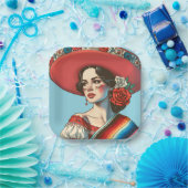 Mexikanisches Fiesta-Gastgeschenk Pappteller (Party)