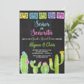 Mexikanisches Fiesta-Geschlecht Einladung (Stehend Vorderseite)