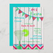 Mexikanisches Fiesta Hochzeit Probe Dinner Einladu Einladung (Vorne/Hinten)