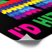 Mexikanisches Fiesta Ich würde die Funny Pinata Pa Poster (Ecke)