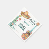 Mexikanisches Fiesta kleine Muchacho-Babyduschtemp Serviette (Ecke)