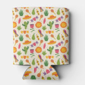 Mexikanisches Fiesta-Muster Mexiko Dosenkühler (Rückseite)