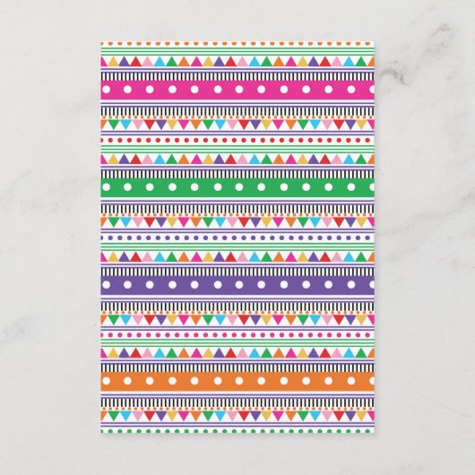 Mexikanisches Fiesta Nacho Average Baby buchen Begleitkarte (Rückseite)