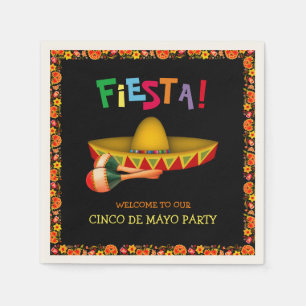 Mexikanisches Fiesta- oder Cincode Mayo Serviette