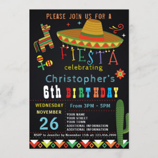 MEXIKANISCHES FIESTA-PARTY DER EINLADUNG