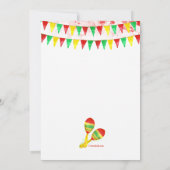 Mexikanisches Fiesta Party Einladung (Rückseite)