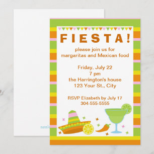 Mexikanisches Fiesta-Party Einladung