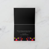 Mexikanisches Fiesta Party floral geklappt Danke K (Innenseite)