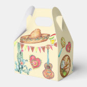 mexikanisches Fiesta-Party personalisiert Geschenkschachtel (Rückseite)