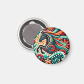 Mexikanisches Fiesta-Pferd Magnet (Vorderseite/Rückseite)