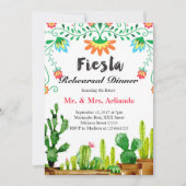 Mexikanisches Fiesta Probe Dinner Einladung (Vorderseite)