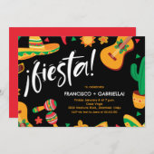 Mexikanisches Fiesta Probe Dinner Einladung (Vorne/Hinten)