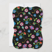 Mexikanisches Fiesta Probe Dinner mit Stickerei Einladung (Rückseite)