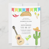 Mexikanisches Fiesta Taco 'bout Liebe Paare Dusche Einladung (Vorderseite)