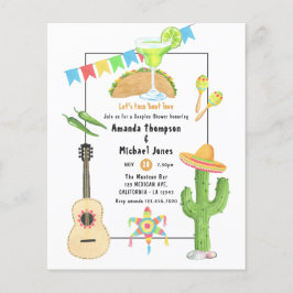 Mexikanisches Fiesta Taco 'bout Liebe Paare Dusche Flyer