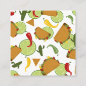 Mexikanisches Fiesta-Taco-Bücher für das Baby Begleitkarte (Rückseite)