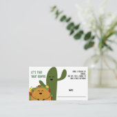 Mexikanisches Fiesta-Taco-Paare Diaper Raffle Begleitkarte (Stehend Vorderseite)