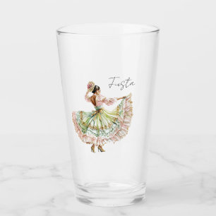 Mexikanisches Fiesta-Tanzkleid Glas