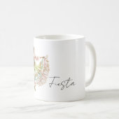 Mexikanisches Fiesta-Tanzkleid Kaffeetasse (VorderseiteRechts)