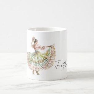 Mexikanisches Fiesta-Tanzkleid Kaffeetasse