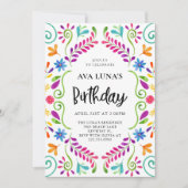 Mexikanisches Fiesta Thema Geburtstag Einladung (Vorderseite)