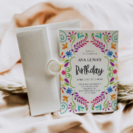 Mexikanisches Fiesta Thema Geburtstag Einladung