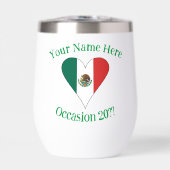 Mexikanisches Flaggenherz Personalisiert (Vorderseite)