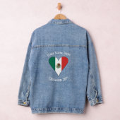 Mexikanisches Flaggenherz Personalisiert Jeansjacke (Hangar)