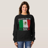 Mexikanisches Flaggenstolz Sweatshirt (Vorne ganz)
