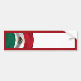 Mexikanisches Flaggenwinken Autoaufkleber