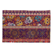 Mexikanisches Flickwerk: Vintages Design. Kissenbezug (Rückseite)